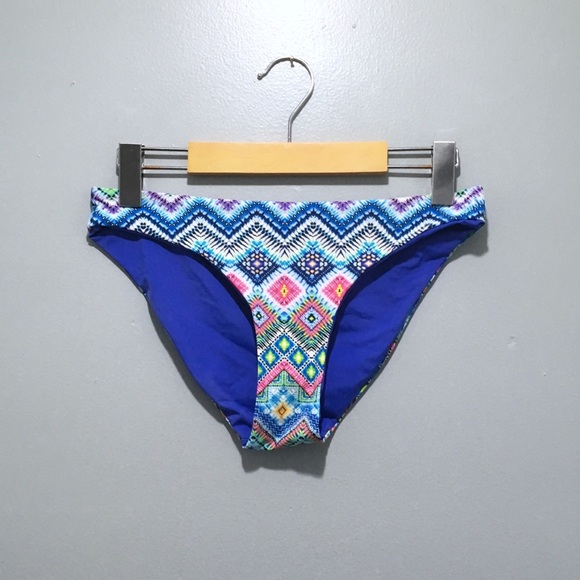 TiniBikini Reversible Blue 2 Piece Halter Bikini - Picture 8 of 8